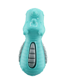 Furbeez Dog Toy : Green/Gray Rhino Furbeez