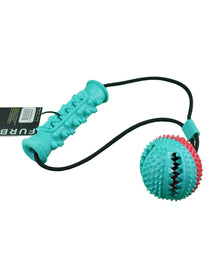 Furbeez Pet Accessories: Tug Of War Ball with Rope Furbeez