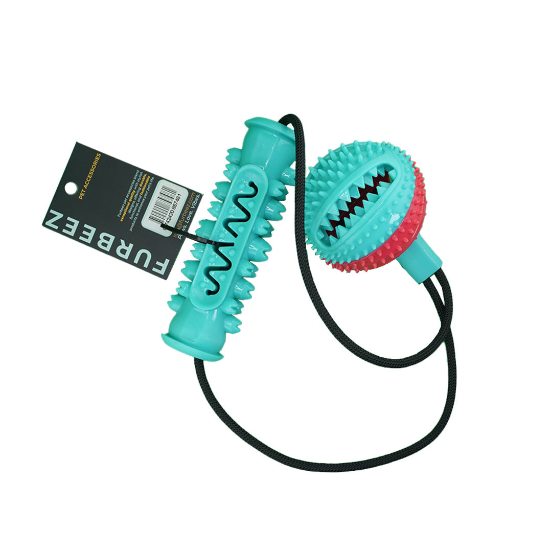 Furbeez Pet Accessories: Tug Of War Ball with Rope Furbeez