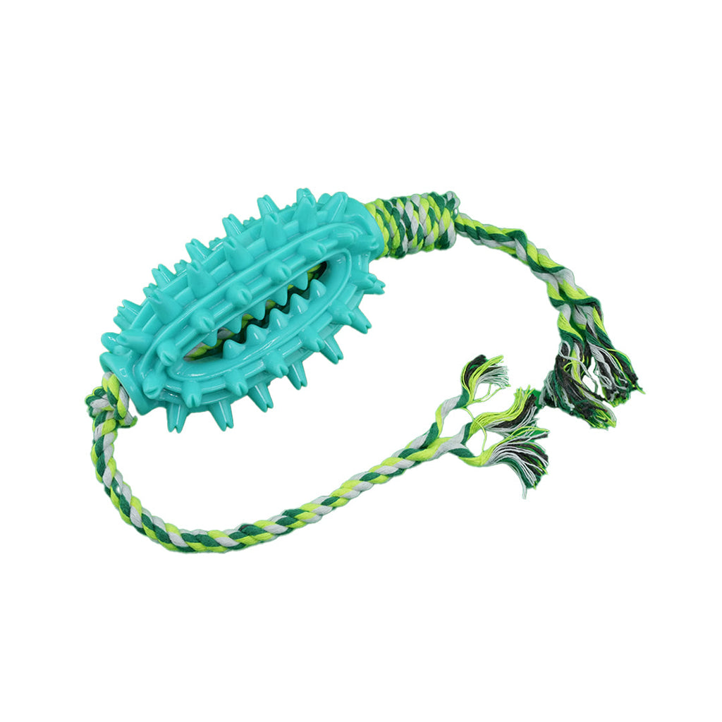 Furbeez Dog Toy : Green Cactus with rope Furbeez