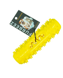 Furbeez Pet Toy : Dog Molar Stick Chew Toy Yellow Furbeez