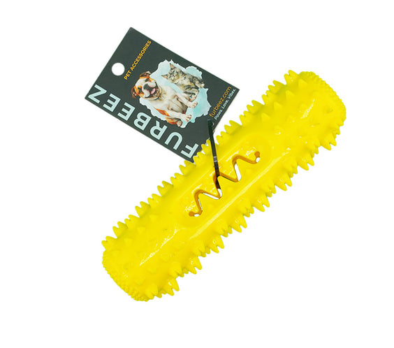 Furbeez Pet Toy : Dog Molar Stick Chew Toy Yellow Furbeez