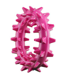 Furbeez Dog Toy : Pink Teeth cleaning ring Furbeez