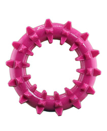 Furbeez Dog Toy : Pink Teeth cleaning ring Furbeez