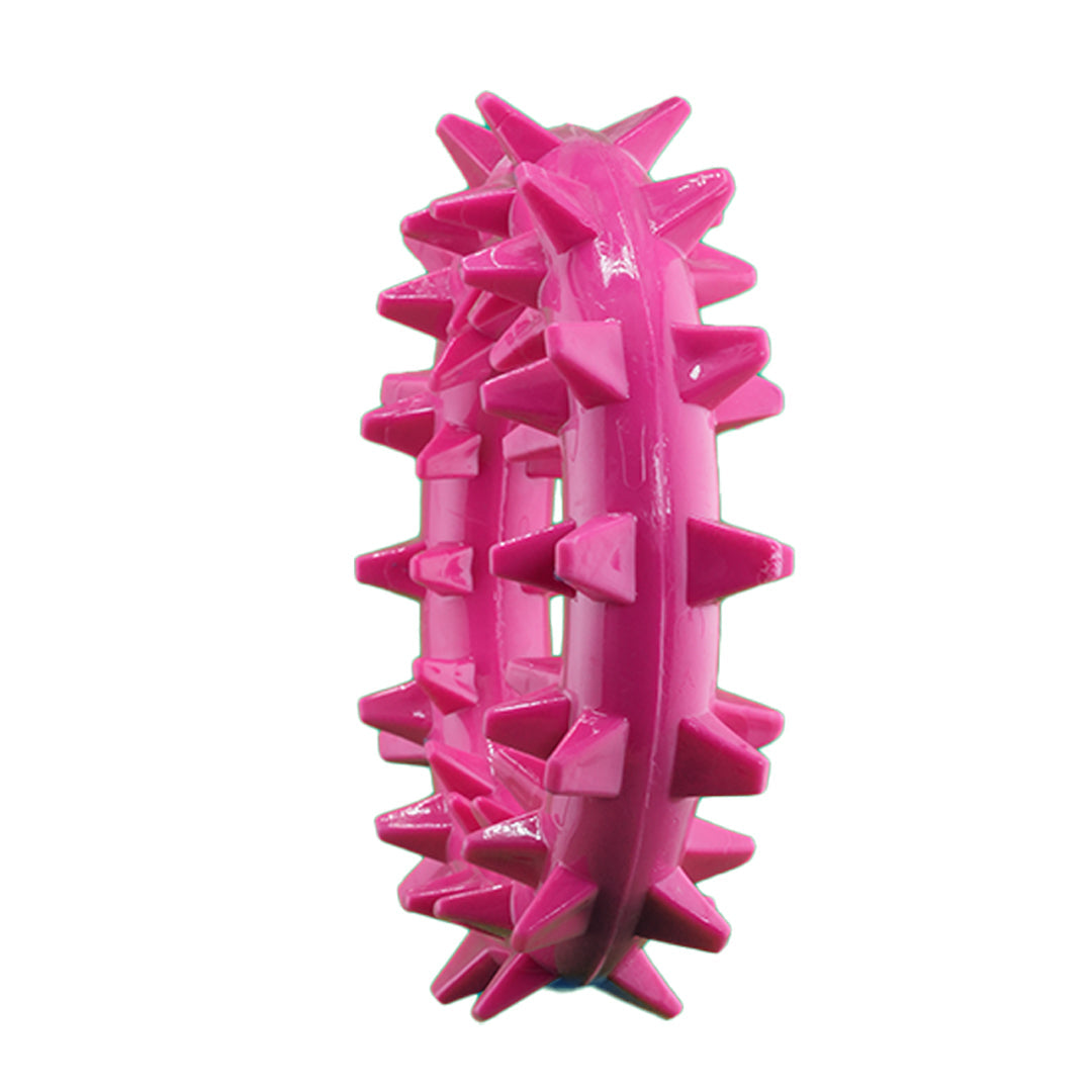 Furbeez Dog Toy : Pink Teeth cleaning ring Furbeez