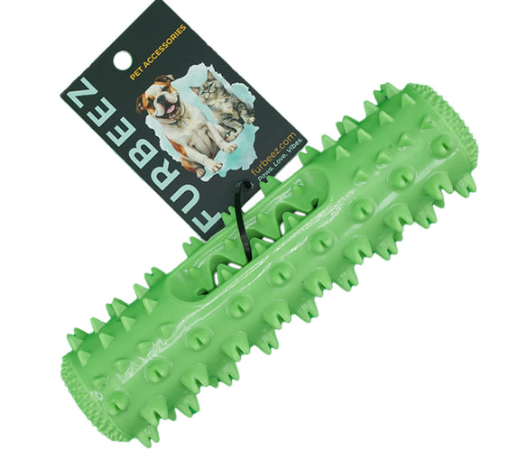Furbeez Pet Toy : Dog Molar Stick Chew Toy Green Furbeez
