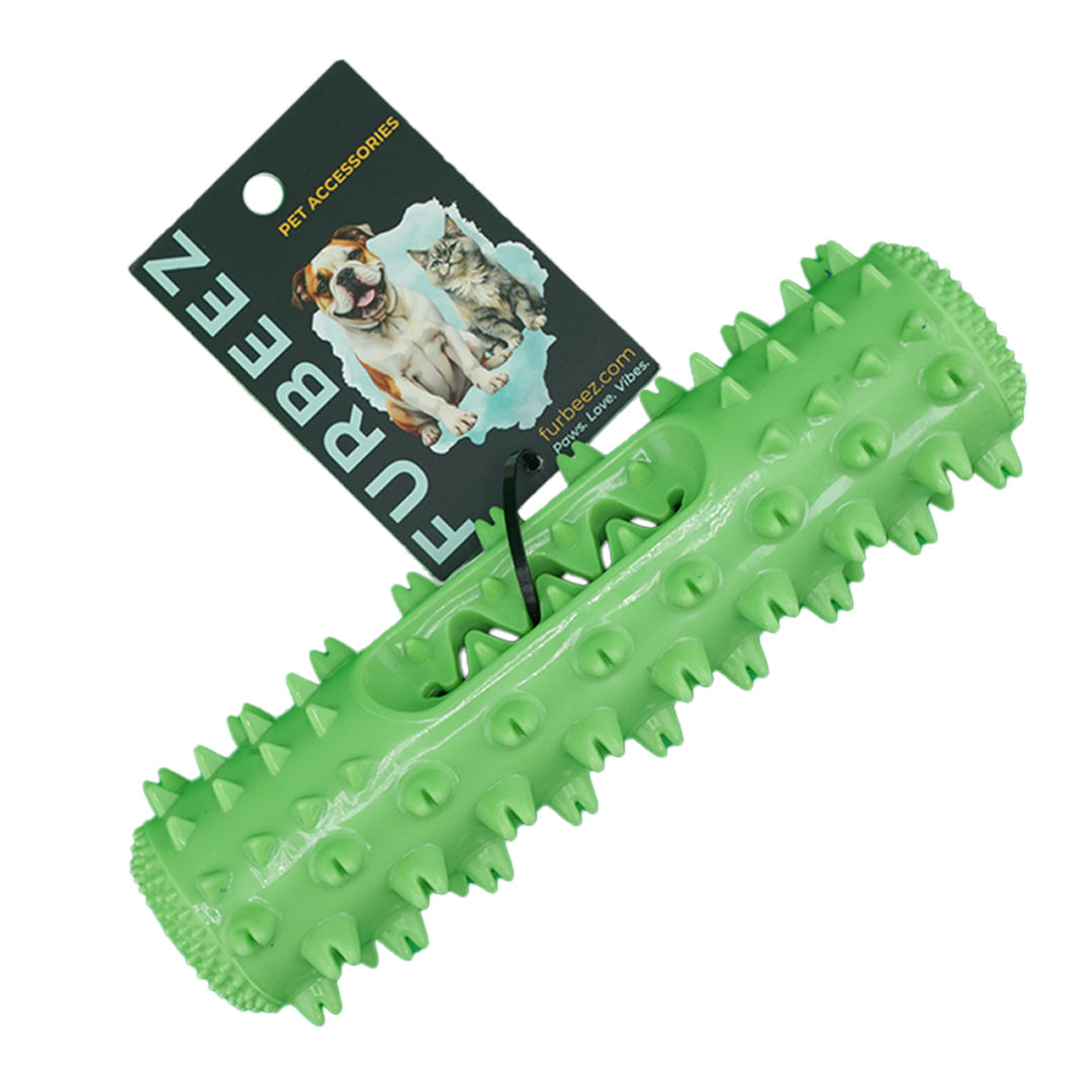 Furbeez Pet Toy : Dog Molar Stick Chew Toy Green Furbeez