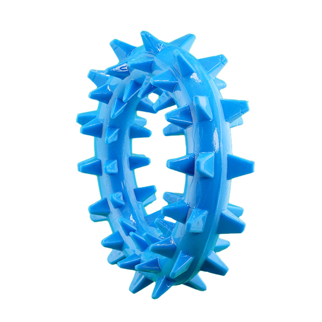 Furbeez Dog Toy : Blue Teeth cleaning ring Furbeez