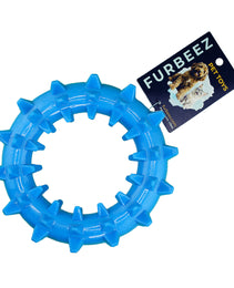 Furbeez Dog Toy : Blue Teeth cleaning ring Furbeez