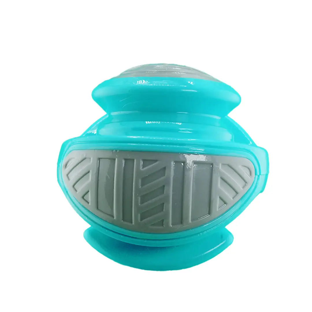 Furbeez Dog Toy : Green/Gray Ball Medium Furbeez