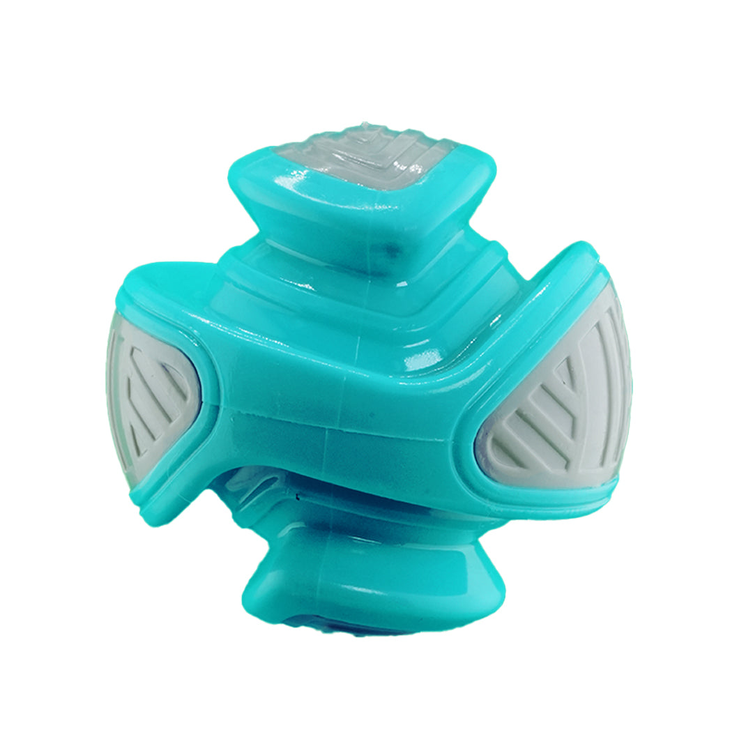 Furbeez Dog Toy : Green/Gray Ball Medium Furbeez