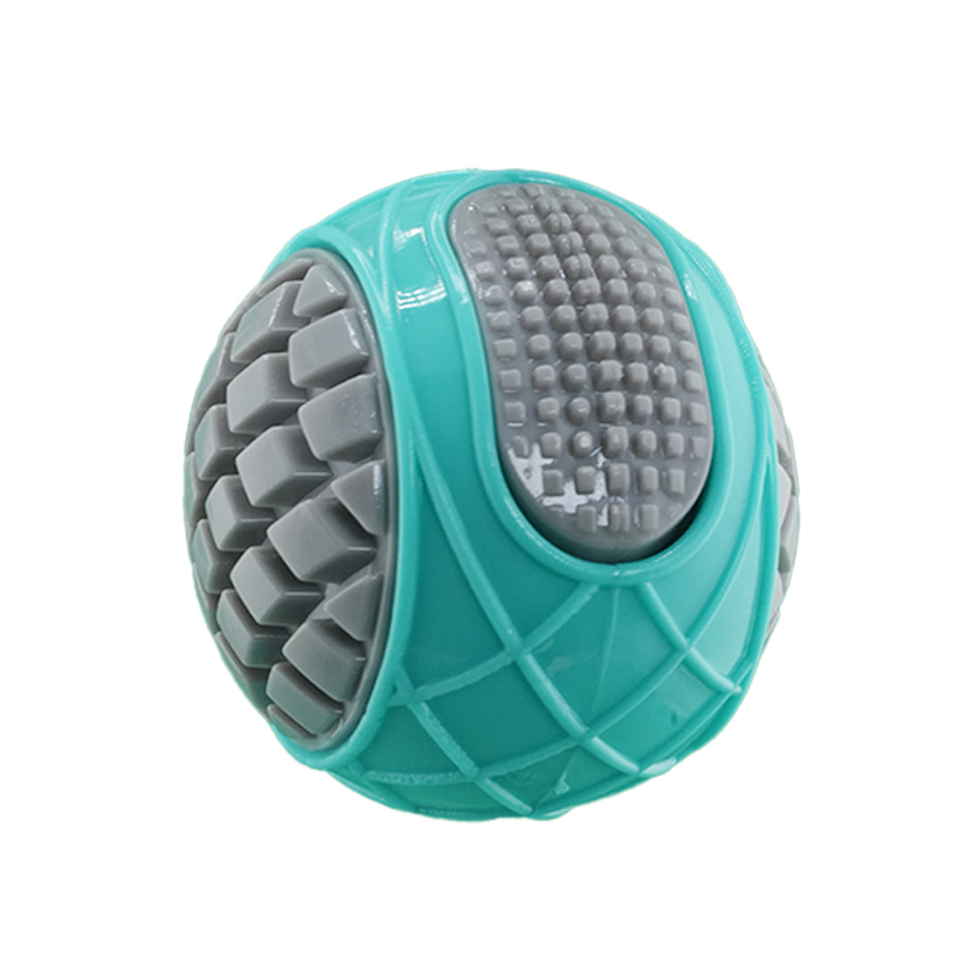 Furbeez Dog Toy : Green/Gray Squeaky tennisball Furbeez