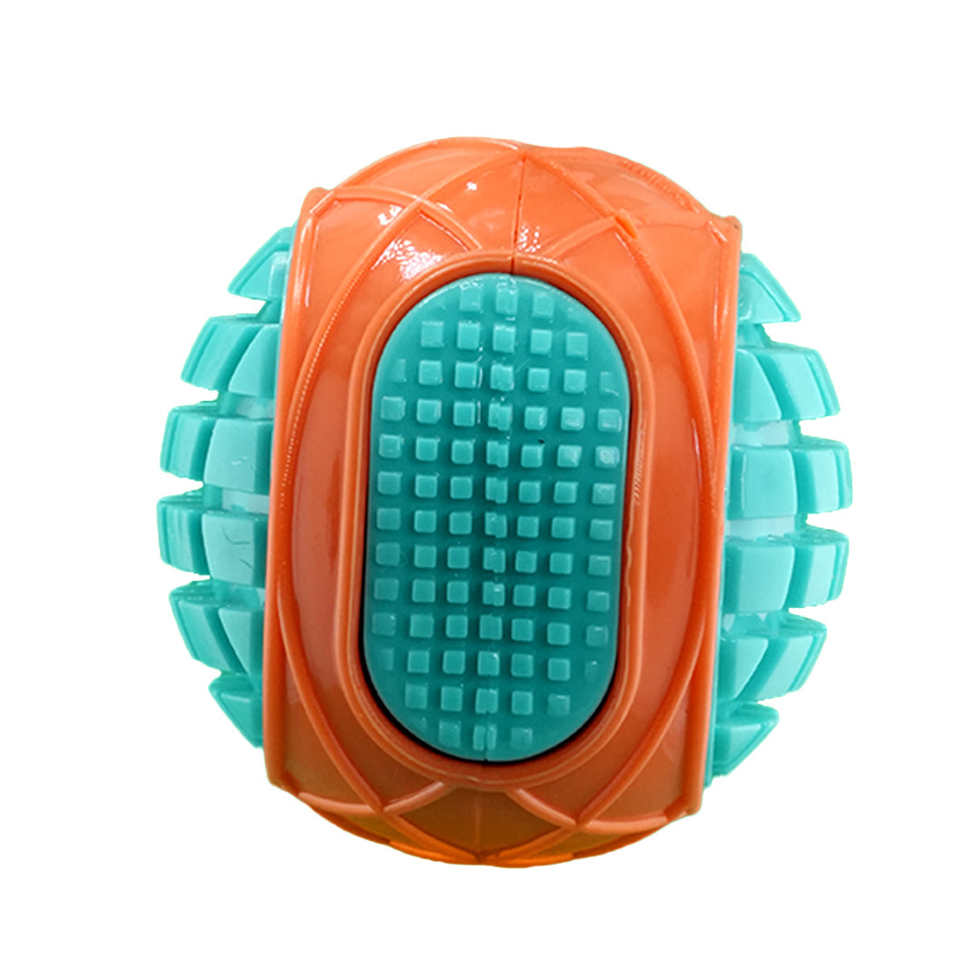 Furbeez Dog Toy : Orange/Green Squeaky tennisball Furbeez