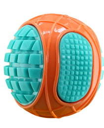 Furbeez Dog Toy : Orange/Green Squeaky tennisball Furbeez