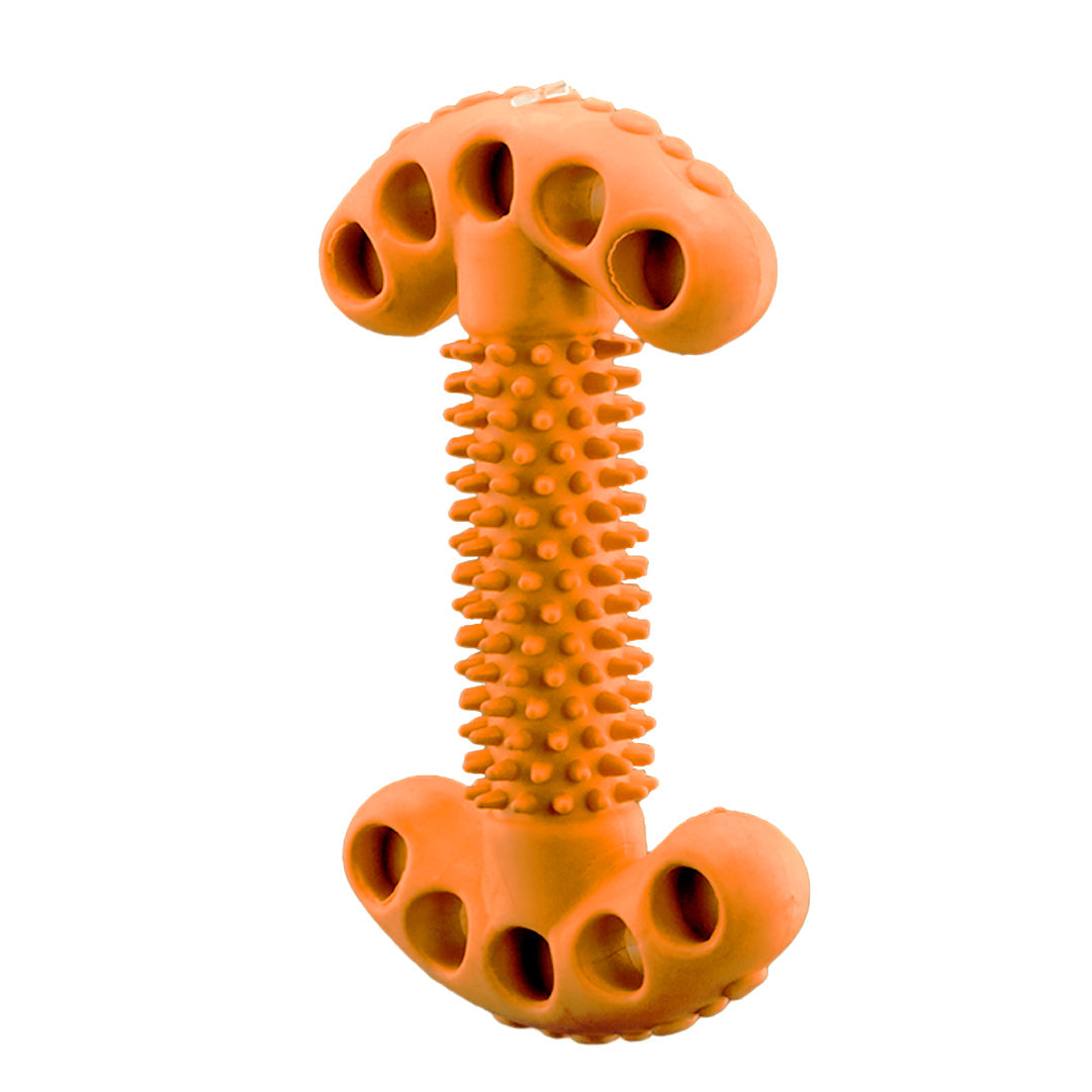Furbeez Dog Toy : Orange Bone toy Furbeez