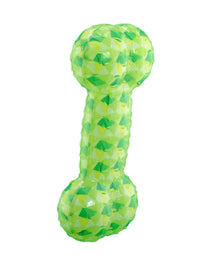 Furbeez Dog Toy : Green Squeaky Bone toy Furbeez