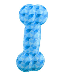 Furbeez Dog Toy : Blue Squeaky Bone toy Furbeez