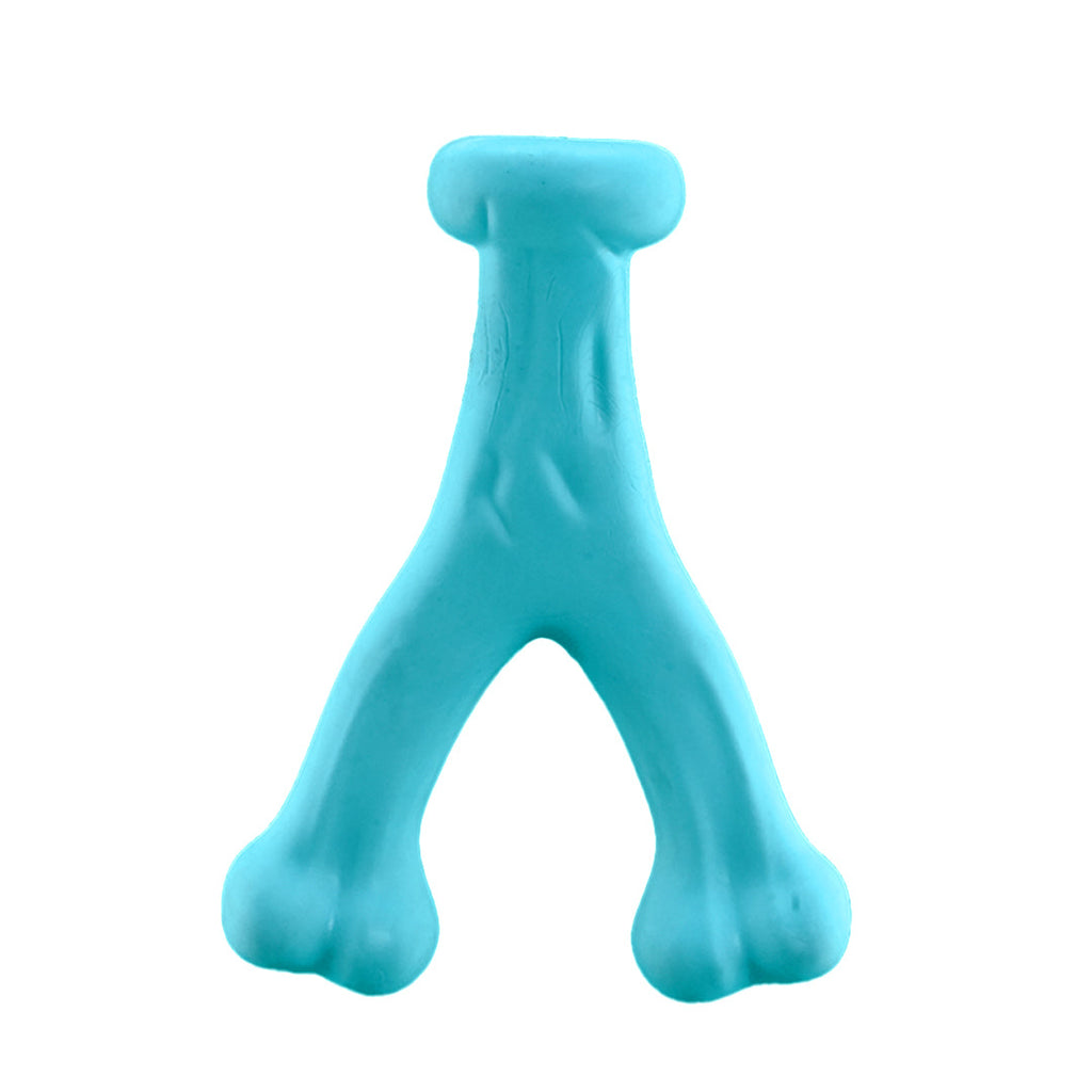 Furbeez Dog Toy : Green Y Bone toy Furbeez