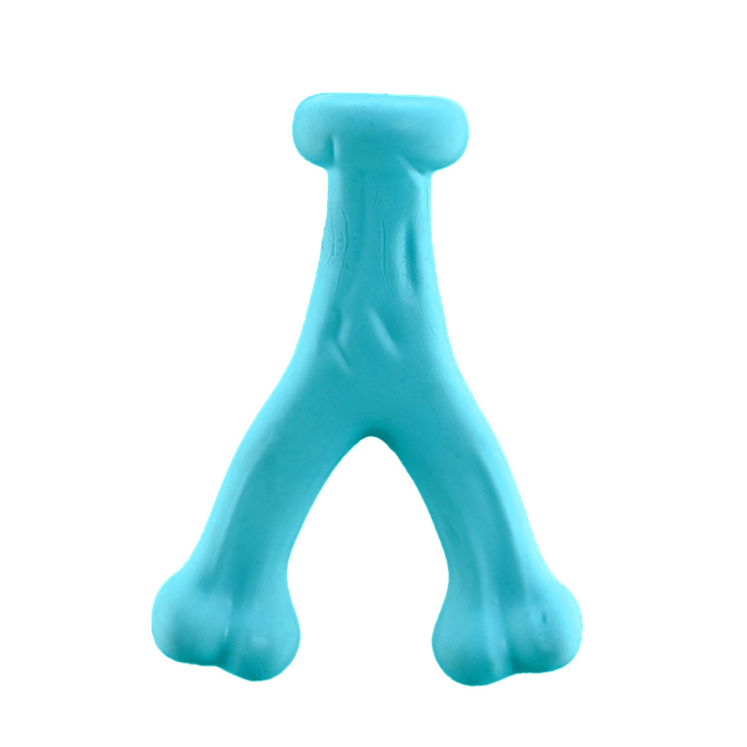 Furbeez Dog Toy : Green Y Bone toy Furbeez