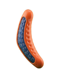 Furbeez Dog Toy : Orange/ Blue Boomerang Furbeez