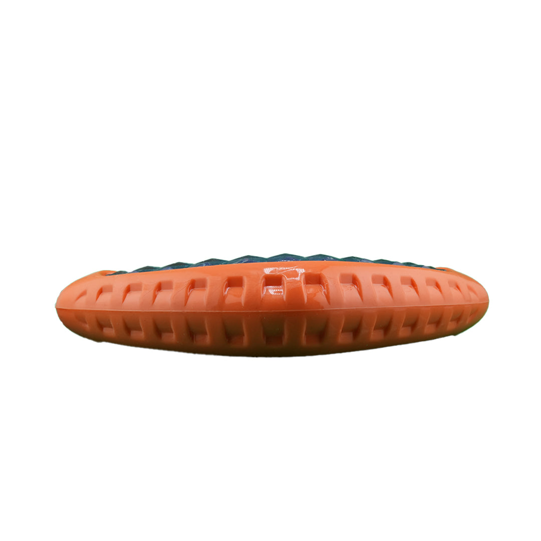 Furbeez Dog Toy : Orange/ Blue Boomerang Furbeez