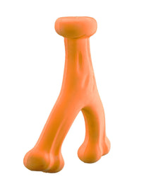 Furbeez Dog Toy : Orange Y Bone toy Furbeez