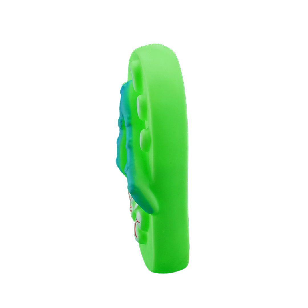 Furbeez Dog toy : Green Dog toy Slipper Furbeez