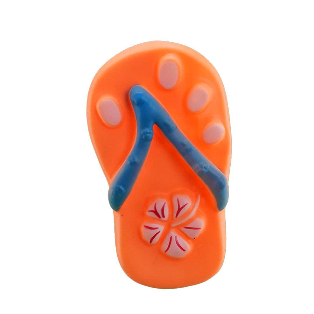 Furbeez Dog toy : orange Dog toy Slipper Furbeez