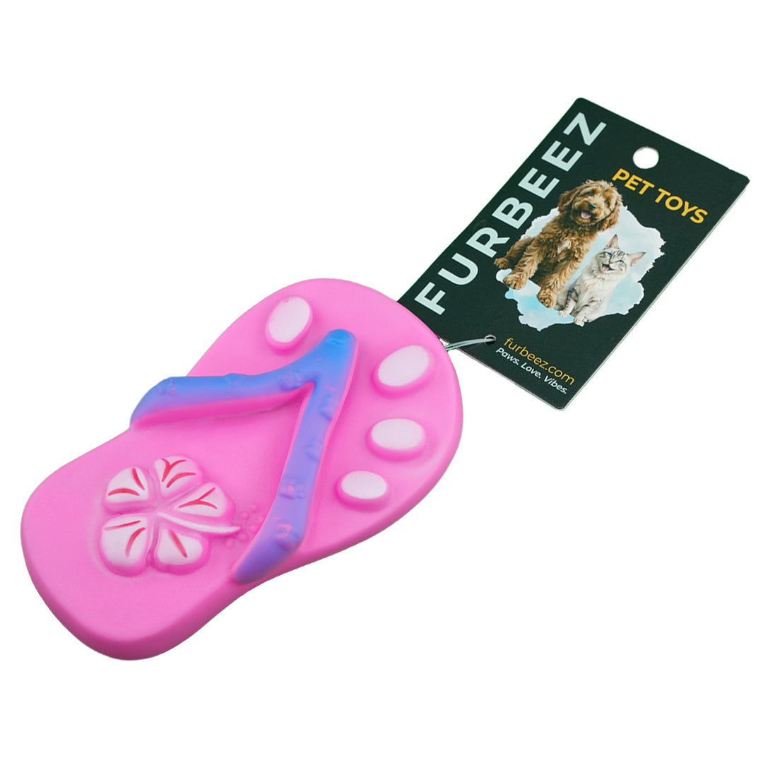 Furbeez Dog toy : pink Dog toy Slipper Furbeez