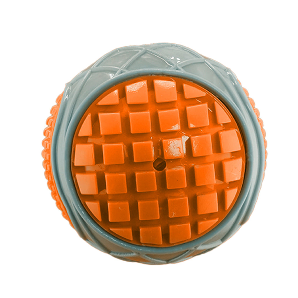 Furbeez Dog Toy : Gray/Orange Squeaky tennisball Furbeez