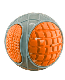 Furbeez Dog Toy : Gray/Orange Squeaky tennisball Furbeez