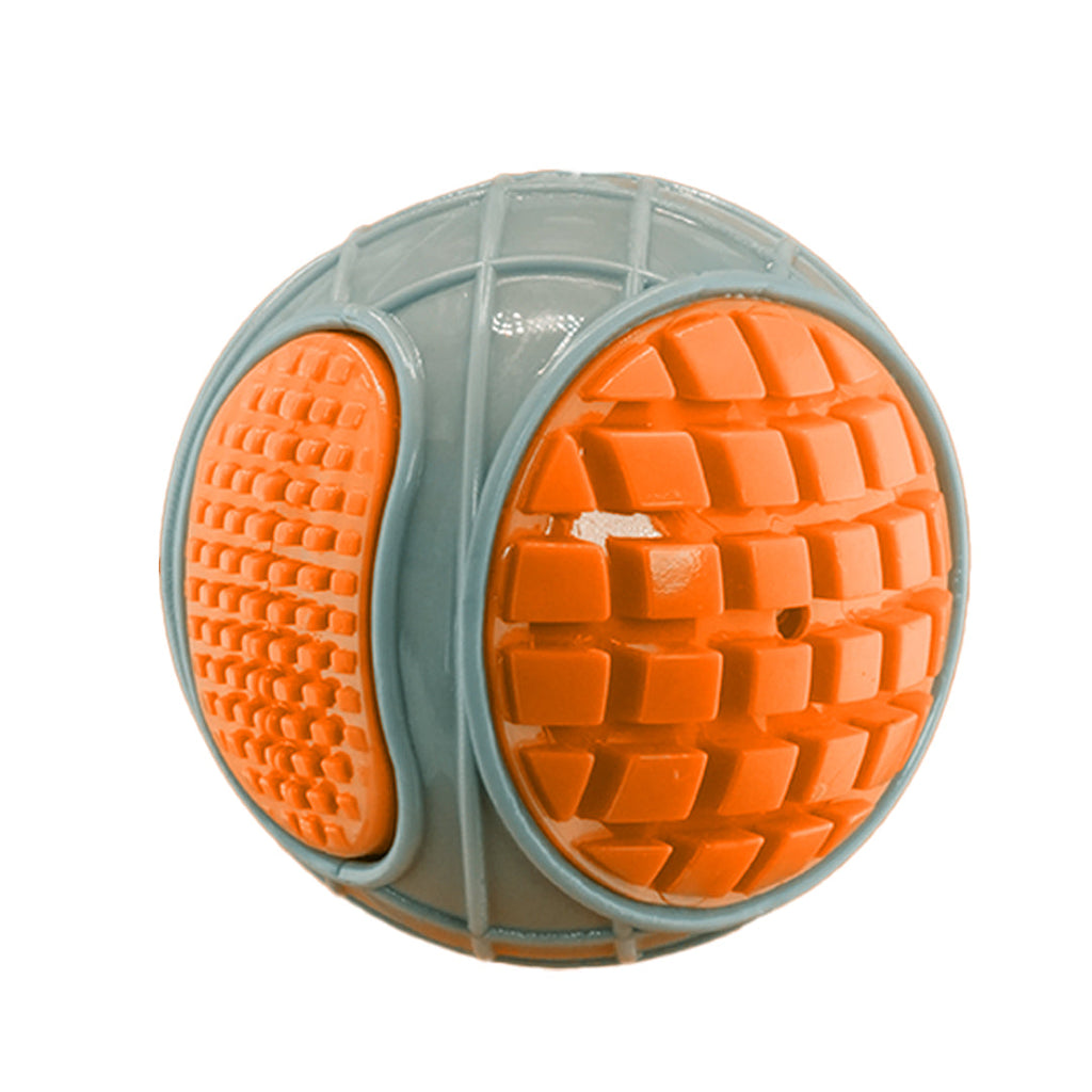 Furbeez Dog Toy : Gray/Orange Squeaky tennisball Furbeez