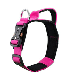 Furbeez Pet Accessories : Rose Tactical Dog Collar Medium Furbeez