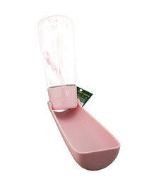 Furbeez Dog Toy : Pink Pet Travel Water Bottle Furbeez