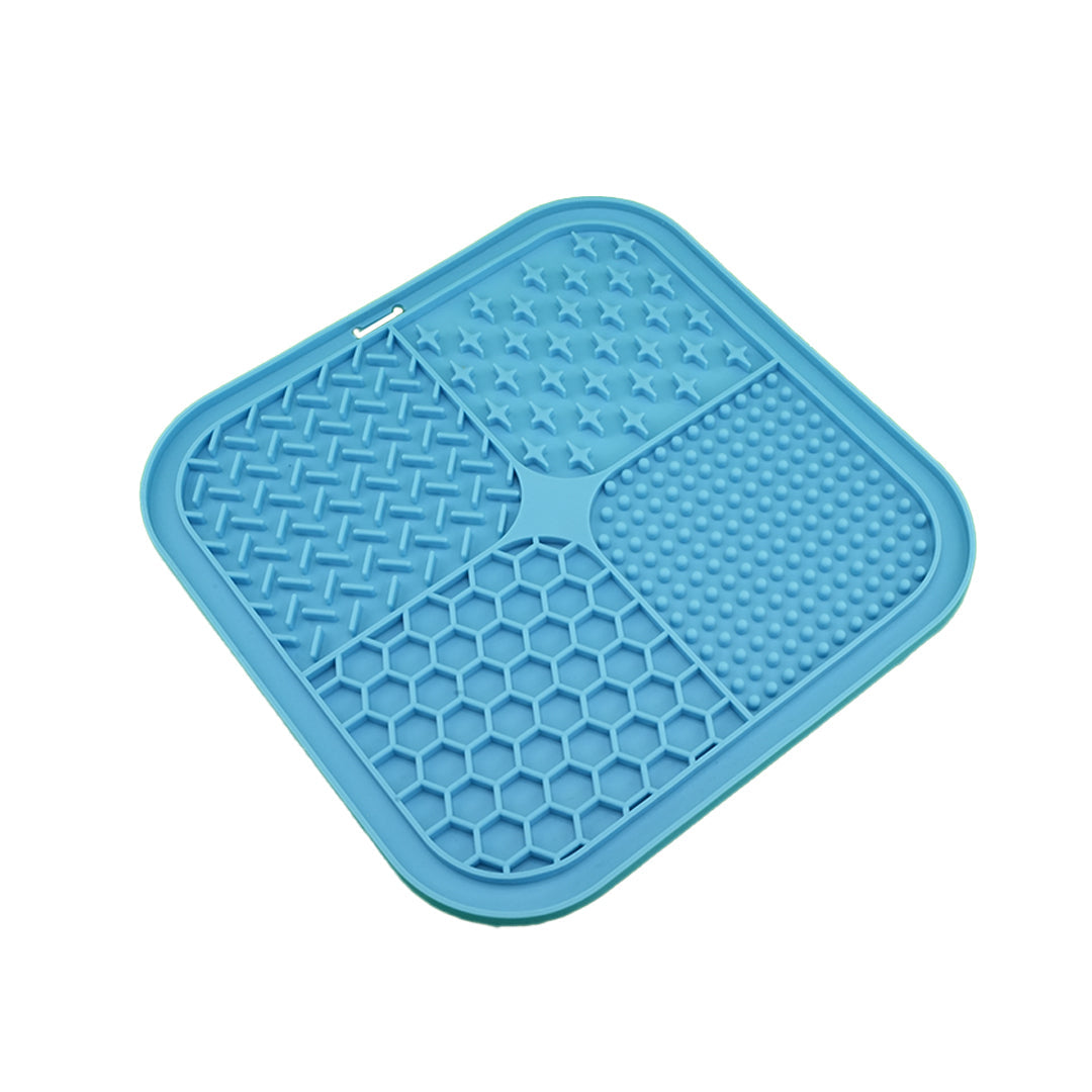 Furbeez Pet Accessories : Silicone Pet Licking Mat with Brush Furbeez