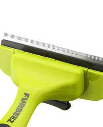 Furbeez Grooming Accessories: Undercoat Deshedding tool Green/Black Large Furbeez