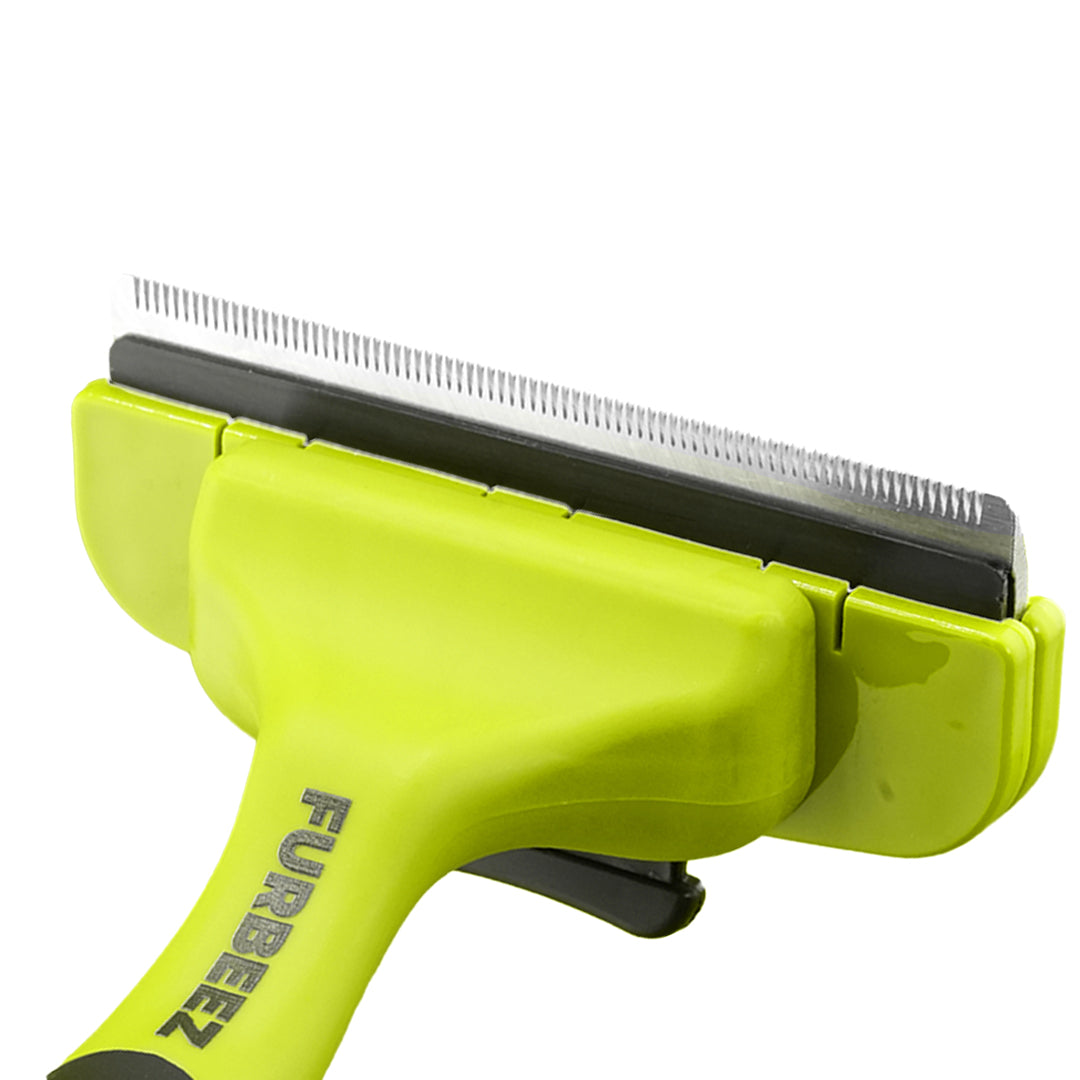 Furbeez Grooming Accessories: Undercoat Deshedding tool Green/Black Large Furbeez