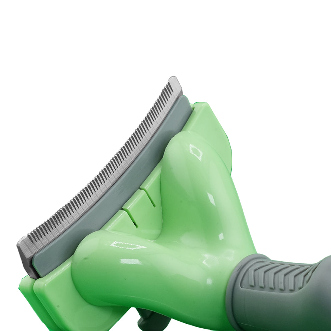 Furbeez Grooming Accessories: Undercoat Deshedding tool Gray/Green medium Furbeez
