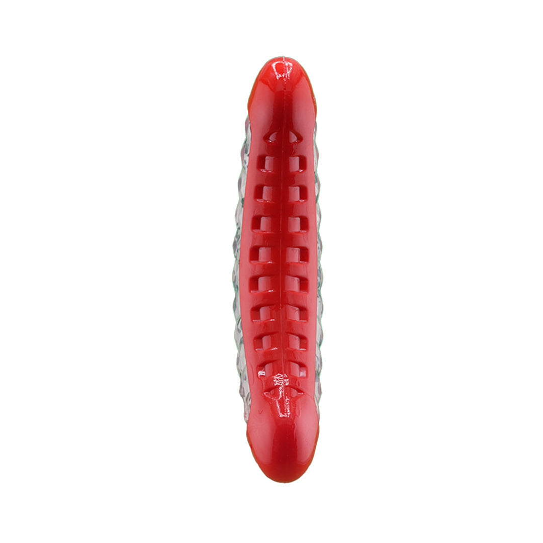 Furbeez Dog Toy : Red/White Boomerang Furbeez