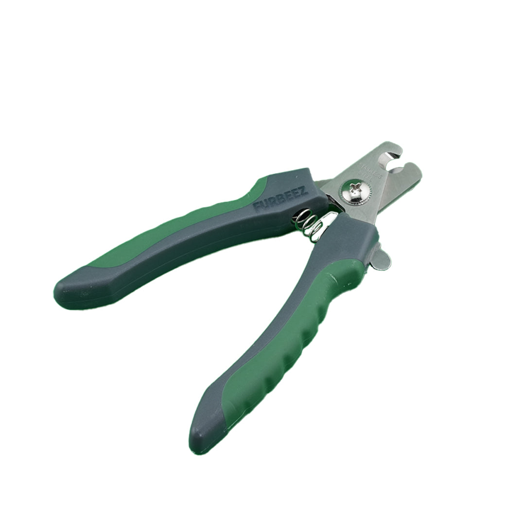 Furbeez Grooming Accessories: Pet Nail clipper Green/Gray Furbeez