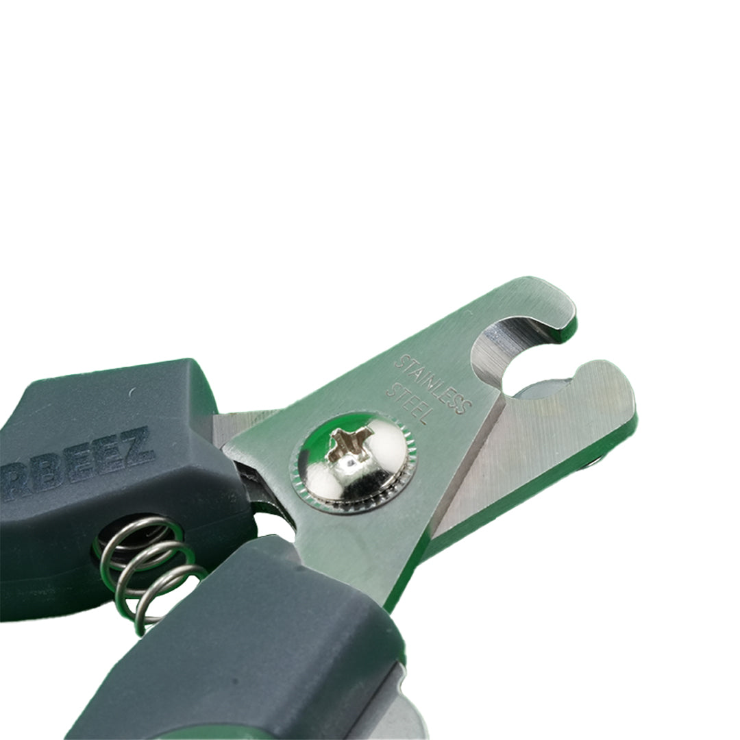 Furbeez Grooming Accessories: Pet Nail clipper Green/Gray Furbeez