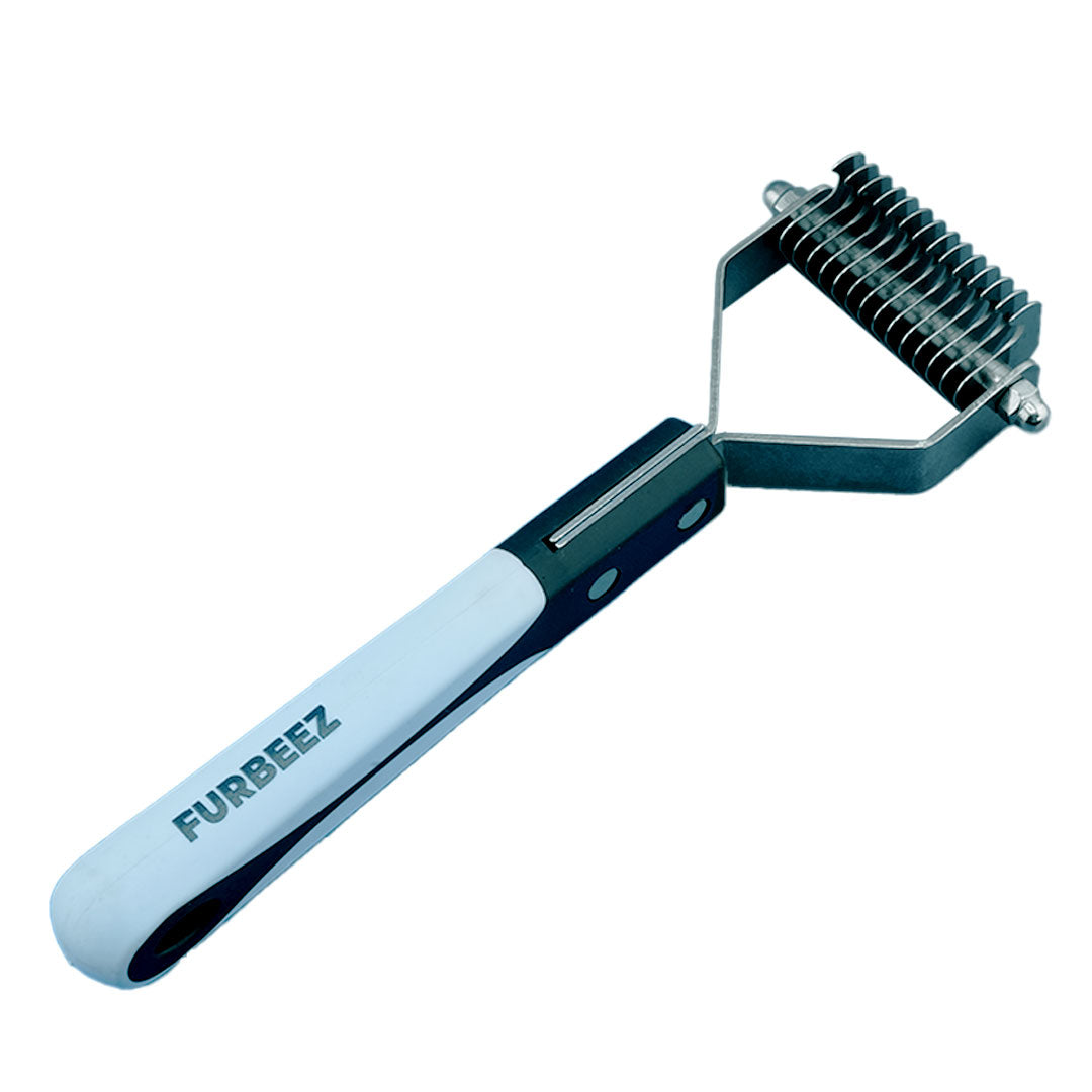 Furbeez Grooming Accessories: pet Dematting comb Blue/Black medium Furbeez