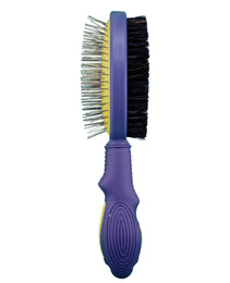 Furbeez Grooming Accessories: Double-Sided Massage Comb purple/Yellow Furbeez