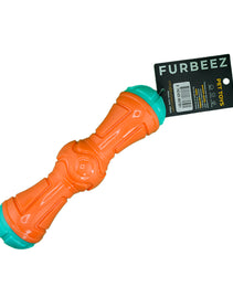 Furbeez Dog Toy : Orange/Green stick toy Furbeez