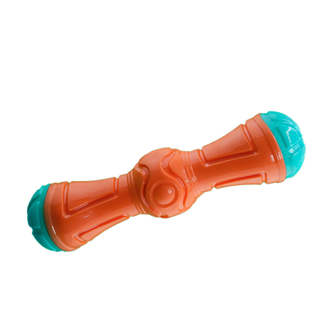 Furbeez Dog Toy : Orange/Green stick toy Furbeez
