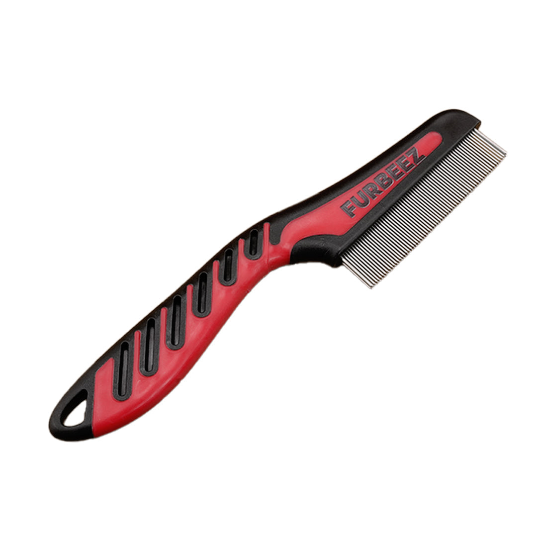 Furbeez Grooming Accessories: pet Dematting comb Red/Black Furbeez