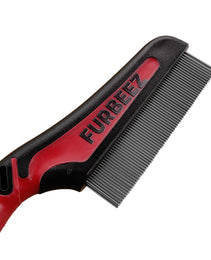 Furbeez Grooming Accessories: pet Dematting comb Red/Black Furbeez