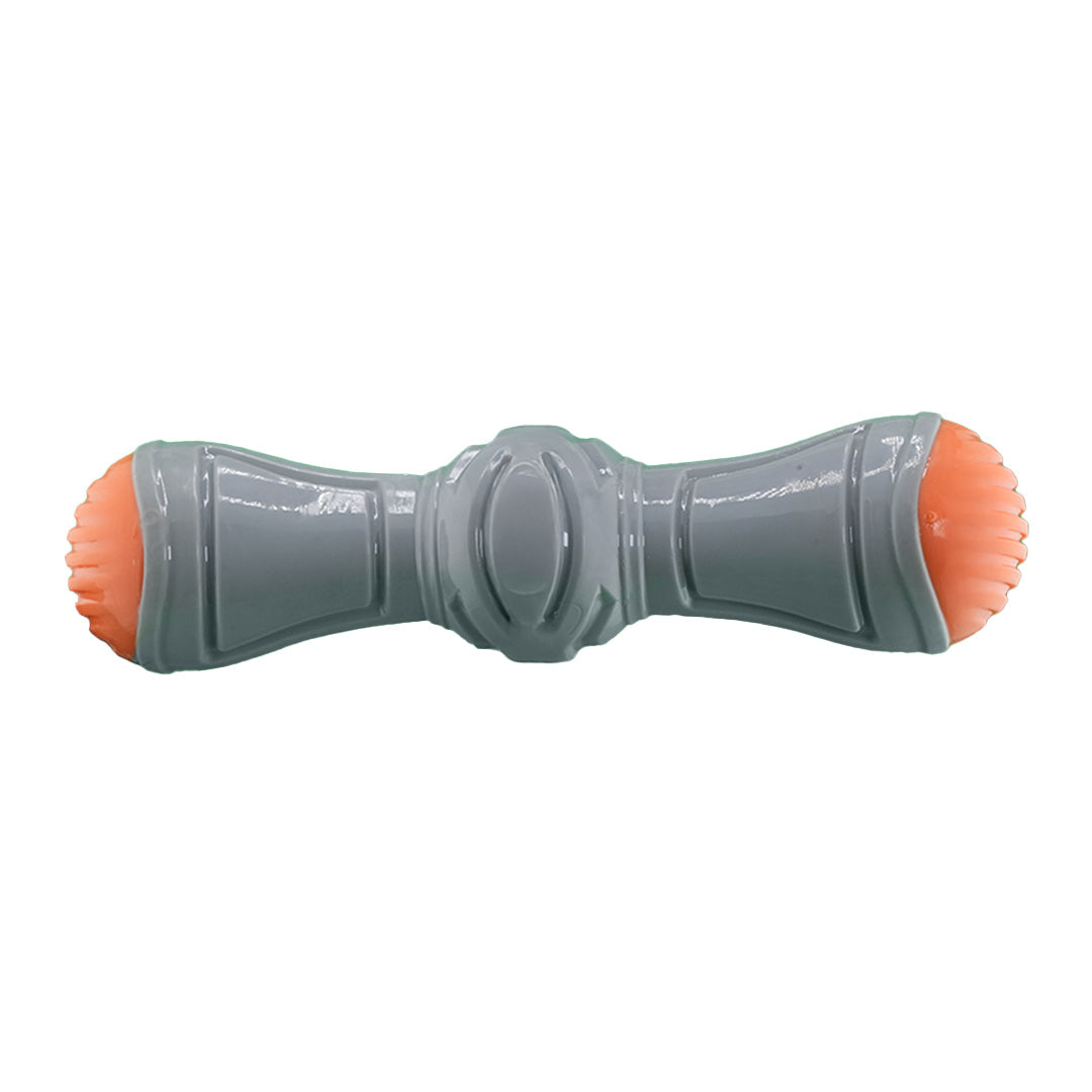 Furbeez Dog Toy : Gray/orange stick toy Furbeez