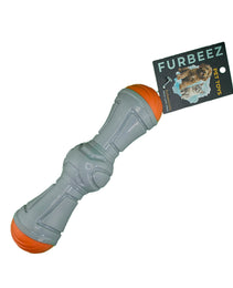 Furbeez Dog Toy : Gray/orange stick toy Furbeez