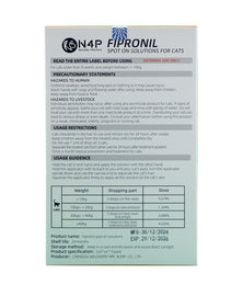 FIPRONIL: SPOT ON SOLUTIONS for cats 1-10kg Fipronil
